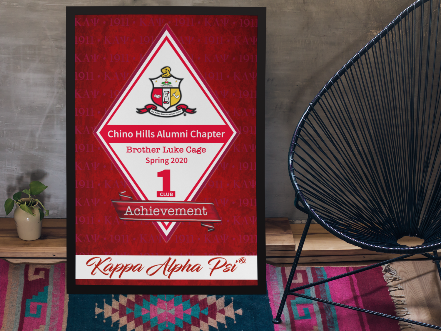 Kappa Alpha Psi® - Personalized Kappa Poster - 3 Size Options