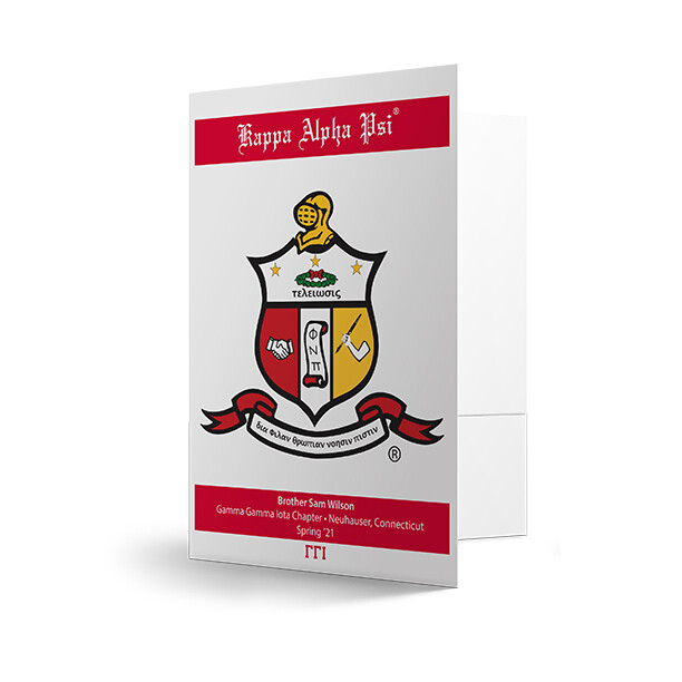 Kappa Alpha Psi® - Personalized Presentation Folders