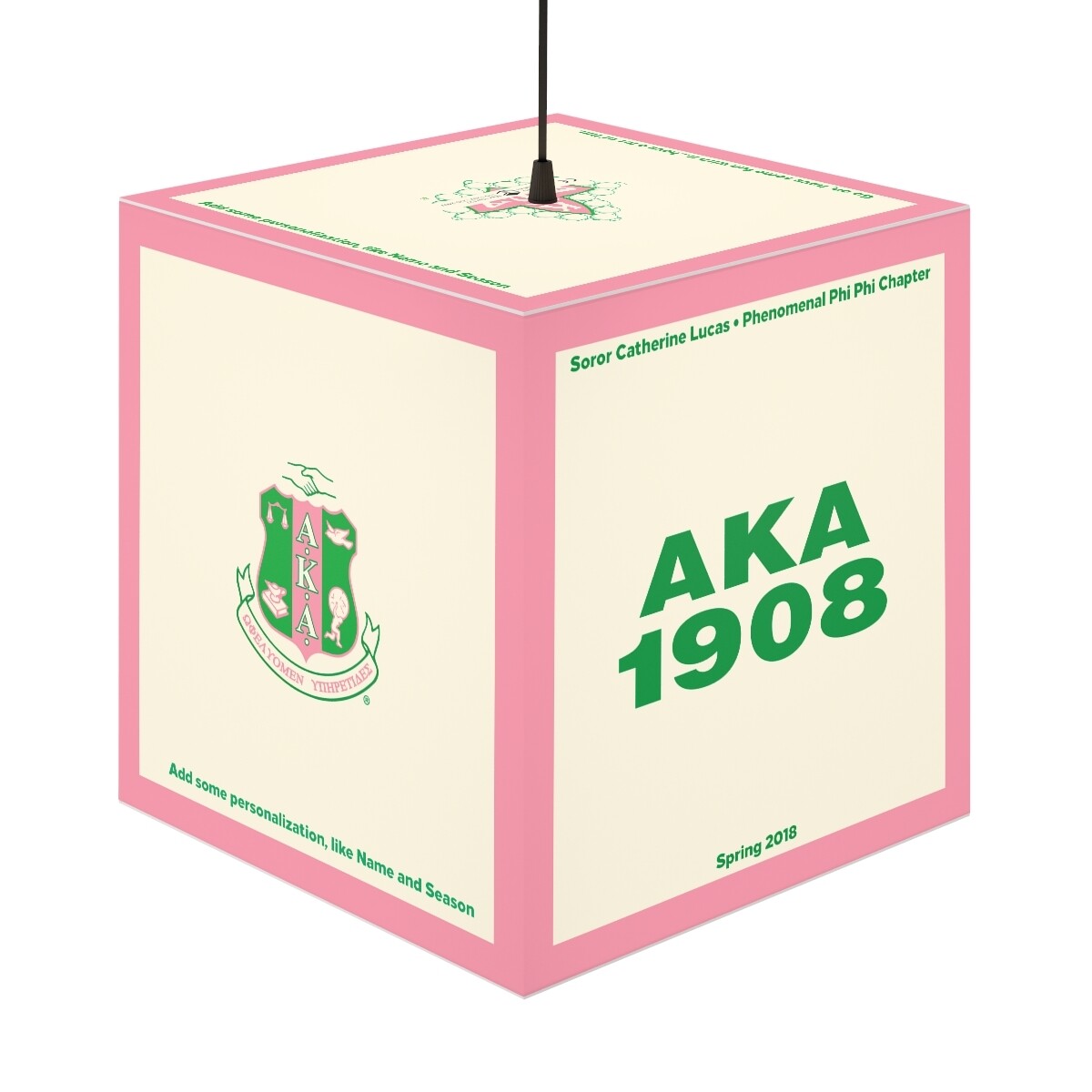 Personalized Cube Lamp for Alpha Kappa Alpha®