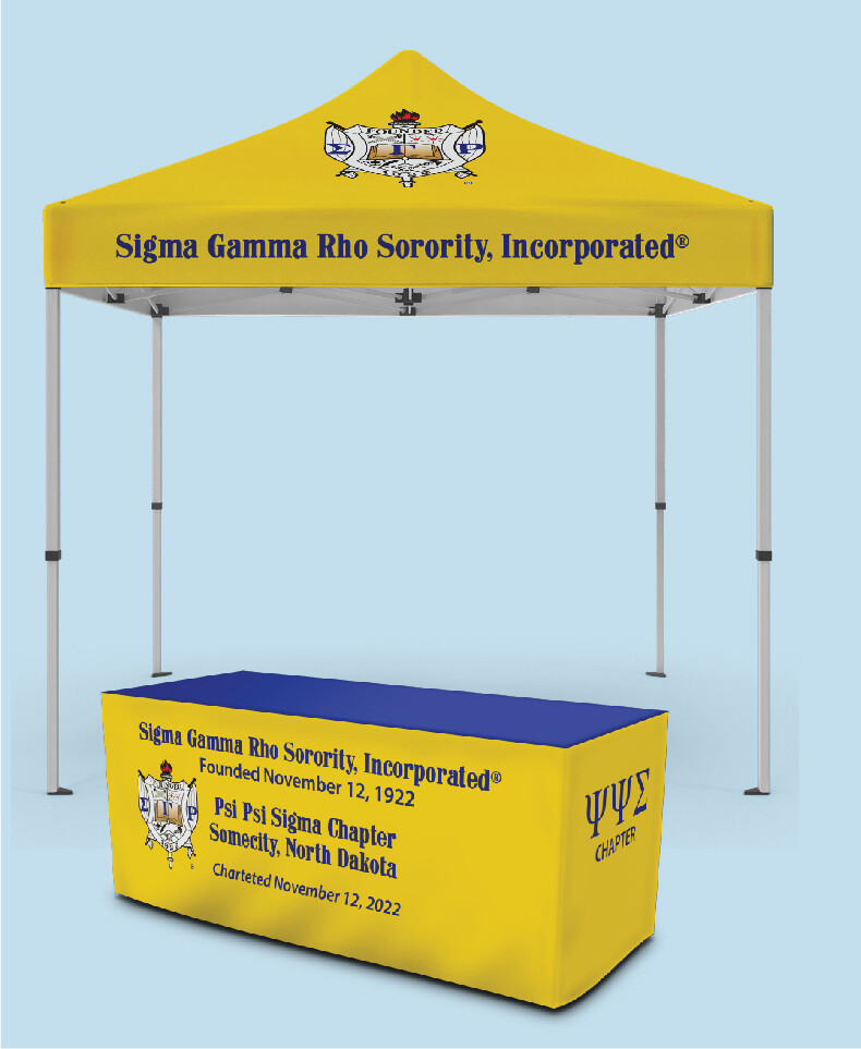 Sigma Gamma Rho®  - Table Cover + 10x10 Tent