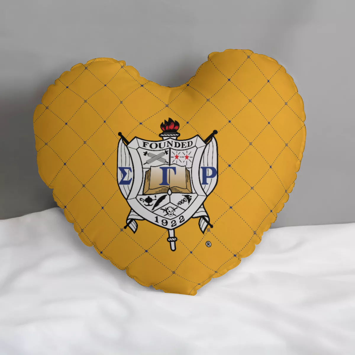 Sigma Gamma Rho - Heart Shaped Pillow