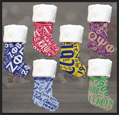 Divine Nine Christmas Stockings (Socks) - Personalization Available