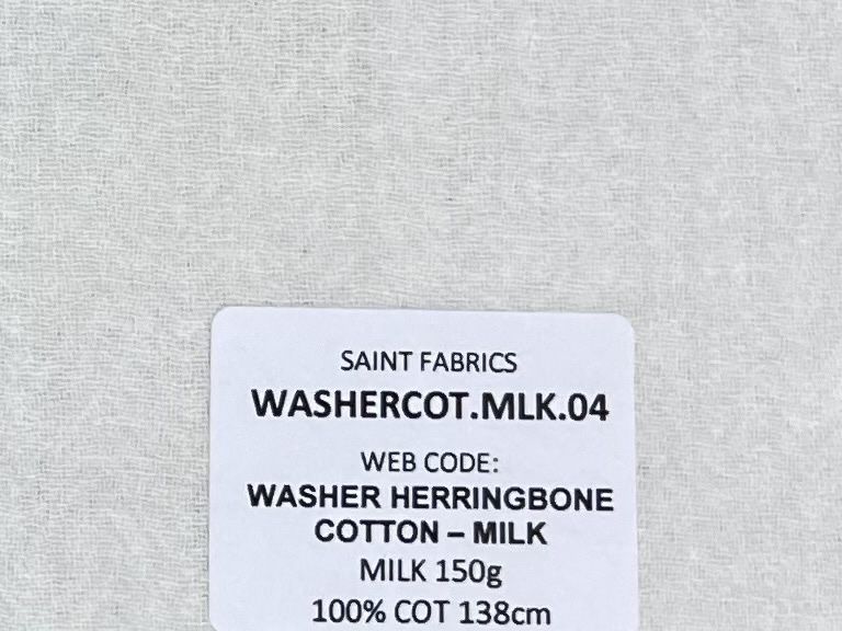 WASHER HERRINGBONE COTTON