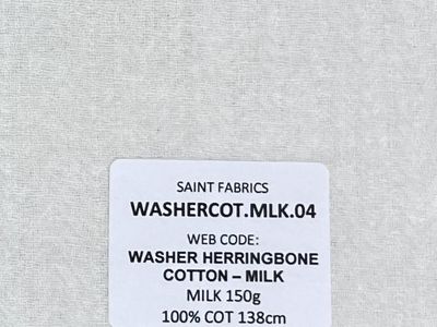 WASHER HERRINGBONE COTTON