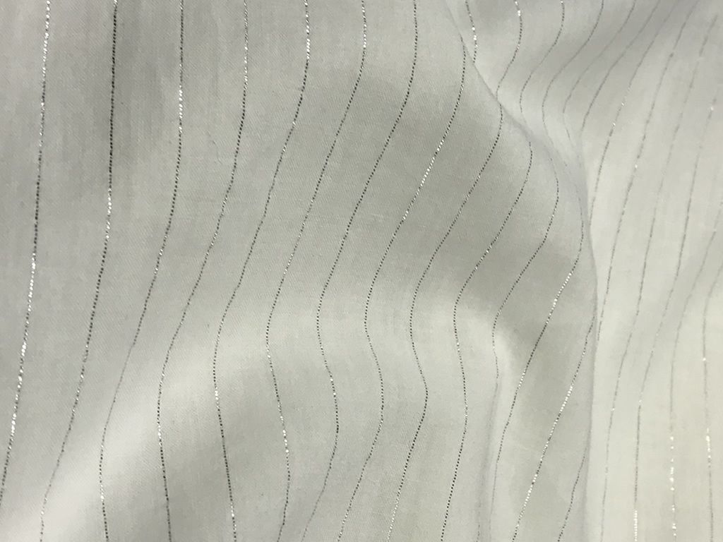 COTTON LUREX STRIPE