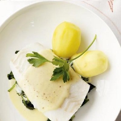 Gekookte Kabeljauw Filet