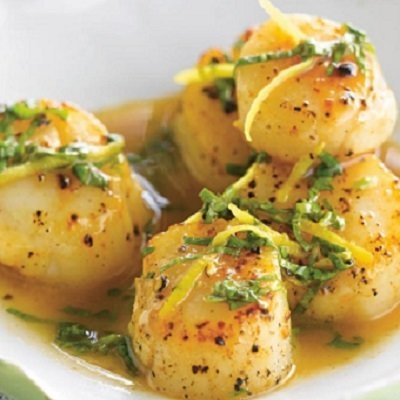 Gebakken Coquilles Vlees