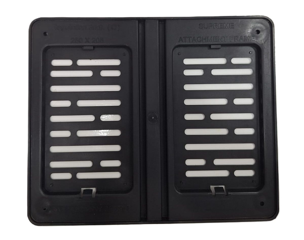 SUPER DELUX NUMBER PLATE HOLDER. SIZE 250MM X 205MM (SQUARE)