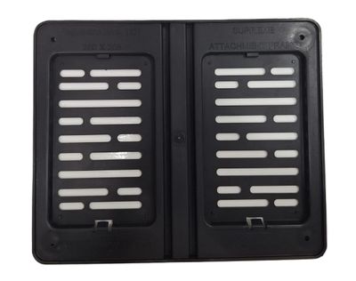 SUPER DELUX NUMBER PLATE HOLDER. SIZE 250MM X 205MM (SQUARE)