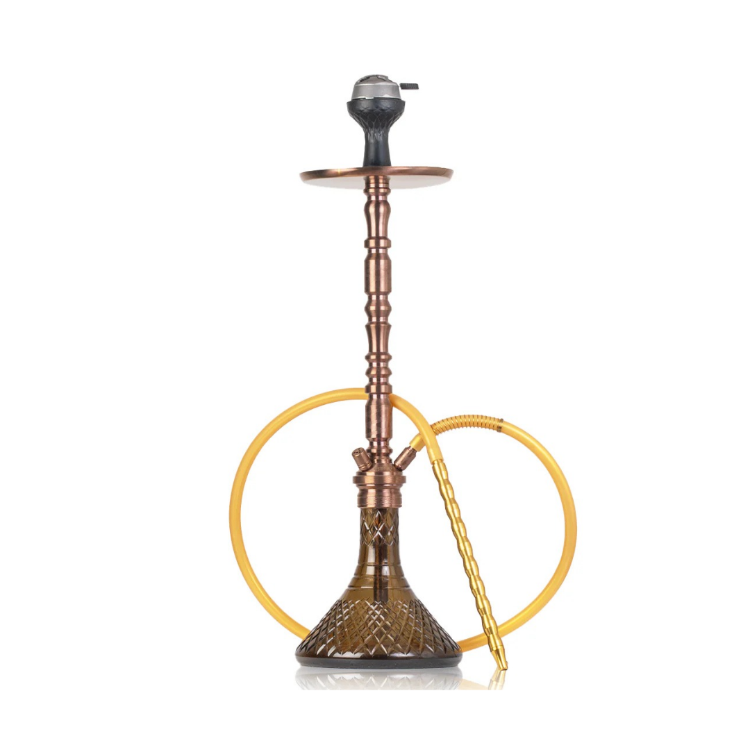 Sultan Igor Hookah with 2 Bags - Grey Base / Bronze Stem