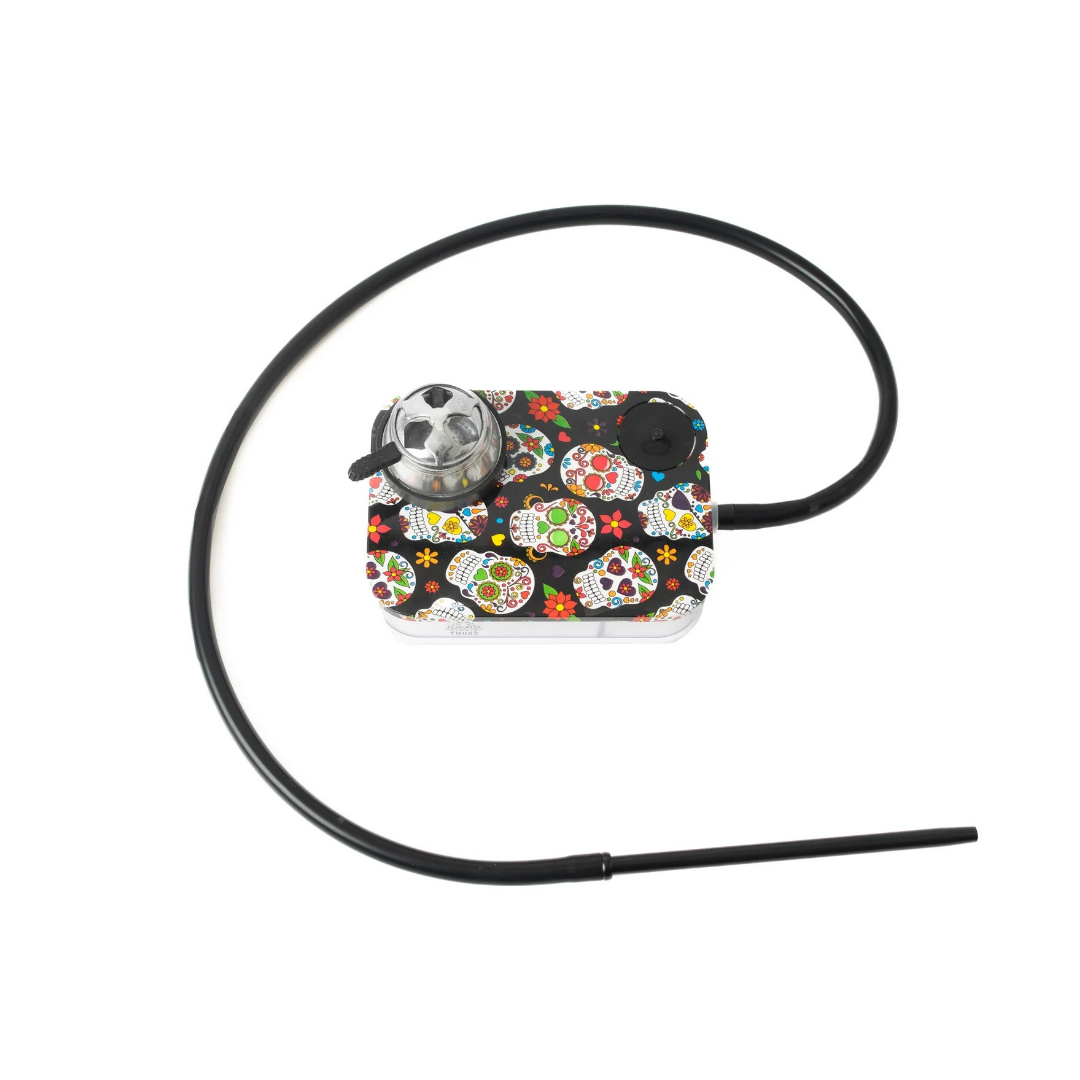 Skull Car Hookah with LED Light &amp; Remote - Printed