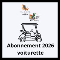 Abonnement voiturette 5 jours (saison 2026)