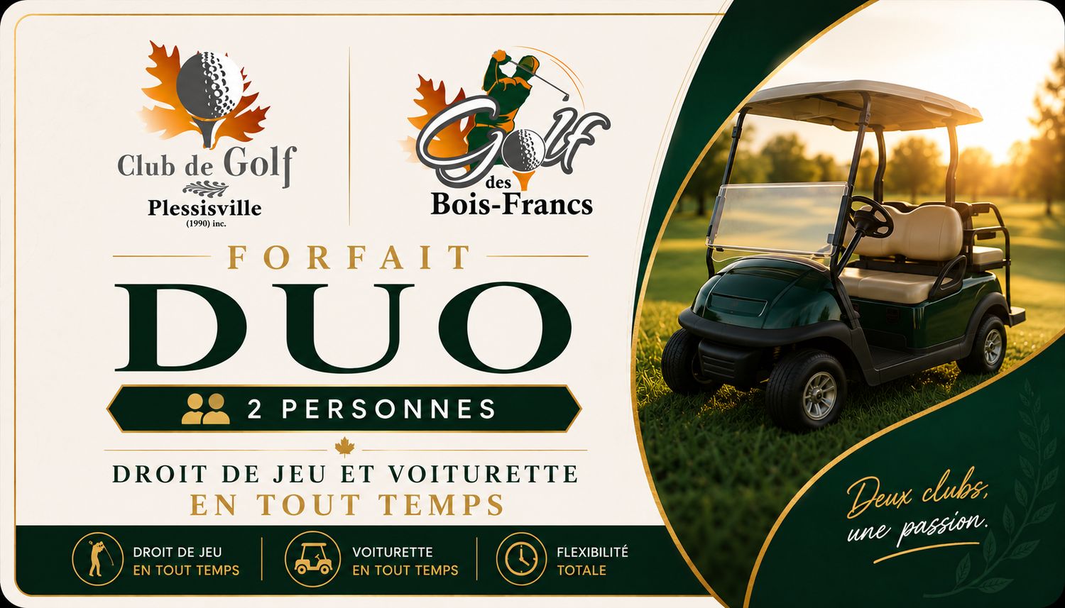 Forfait pour 2 personnes 2026