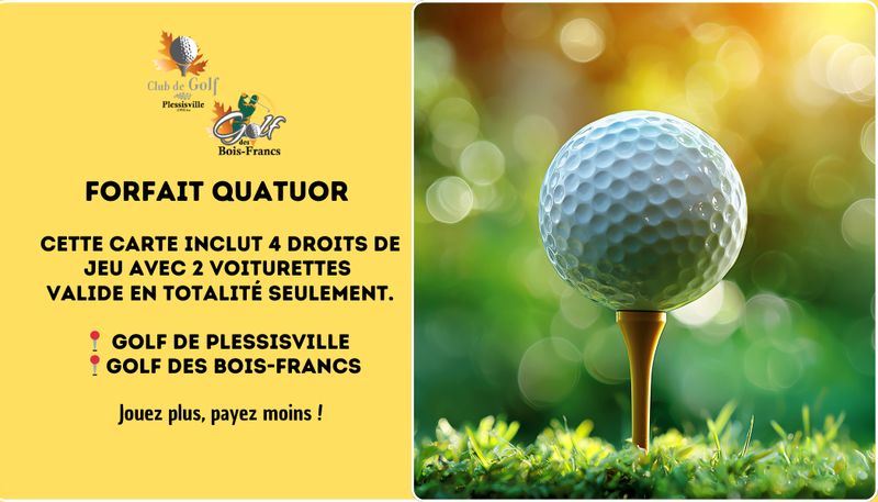 Expo Golf Forfait pour 4 personnes 2026