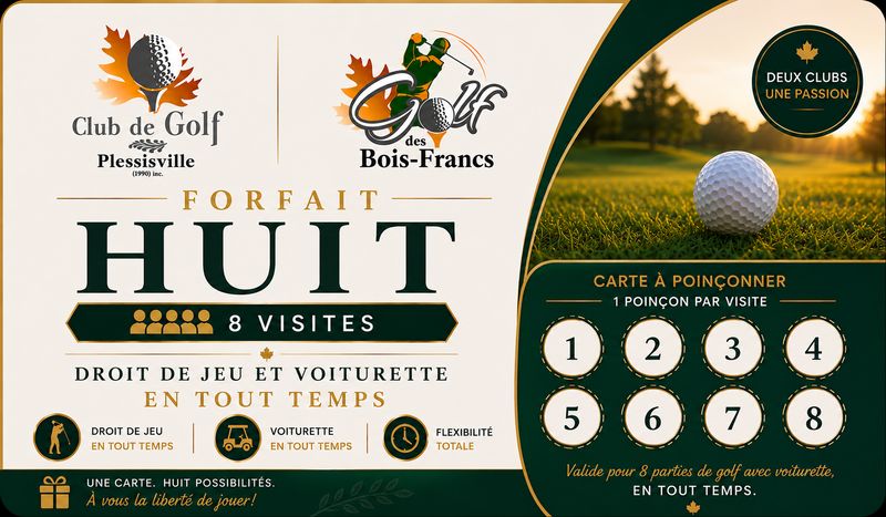 Forfait pour 8 droits de jeu