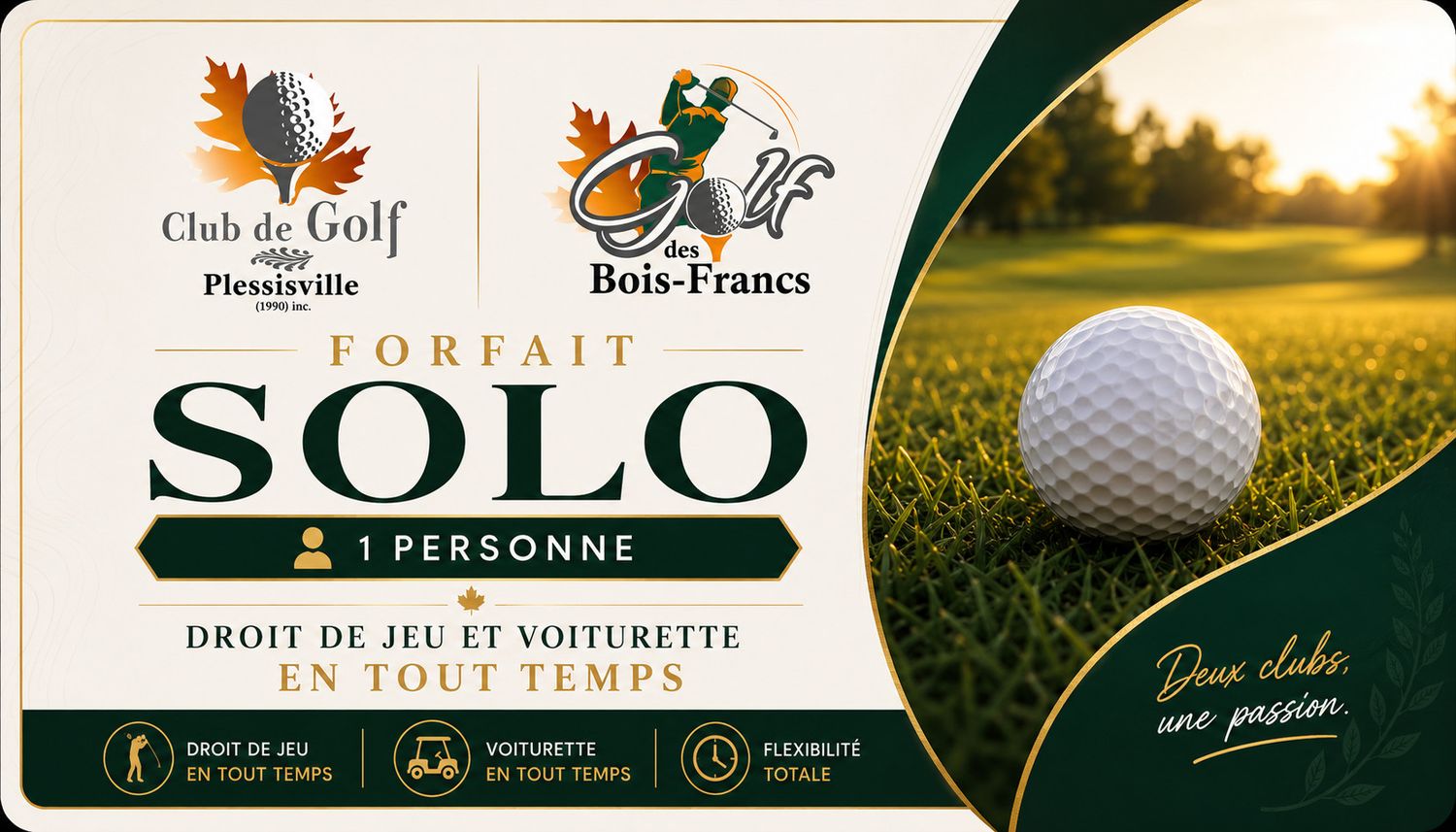 Forfait solo 1 personne 2026