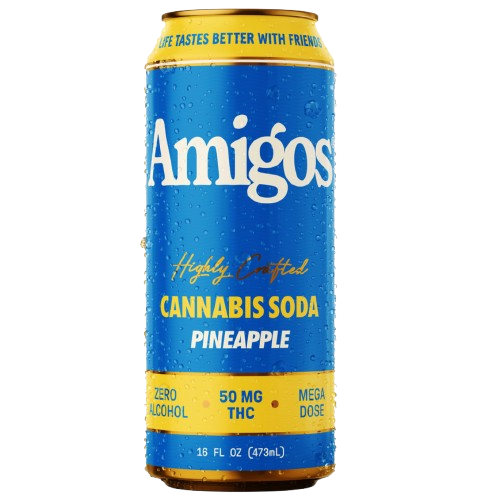 Amigos 50mg Soda, Option: Pineapple