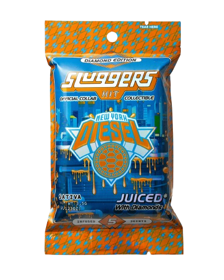 Sluggers Hit 5Pk Juiced Pre-rolls, Option: New York Diesel