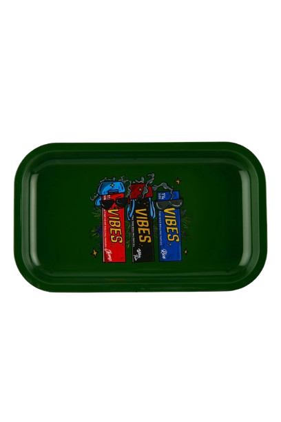 Vibes Rolling Tray, Option: Green Lighter Design