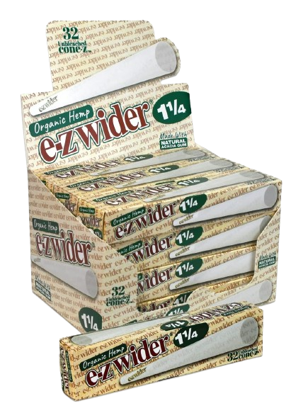 EZ Wider Cone Organic Hemp cones, Option: 1 1/4  32 pack