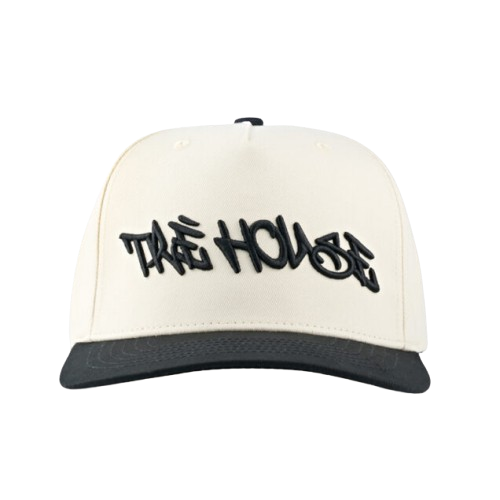 Tre House Cap, Option: Graffiti Logo Hat – Cream