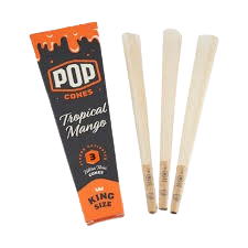Pop Cones, Option: Black Tropical Mango 3pk