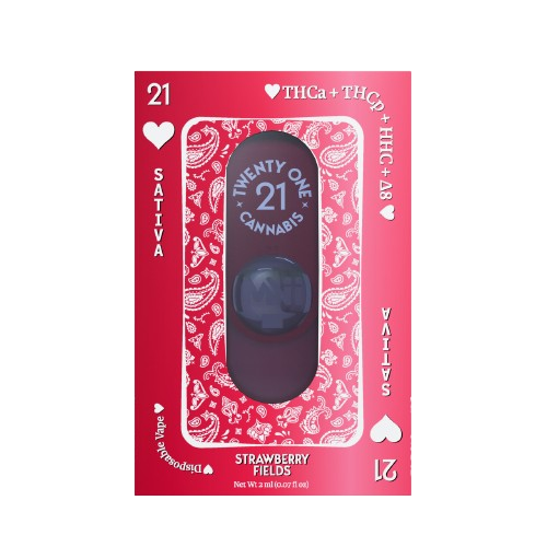 Twenty One Cannabis 2g Disposable, Option: Strawberry  Fields