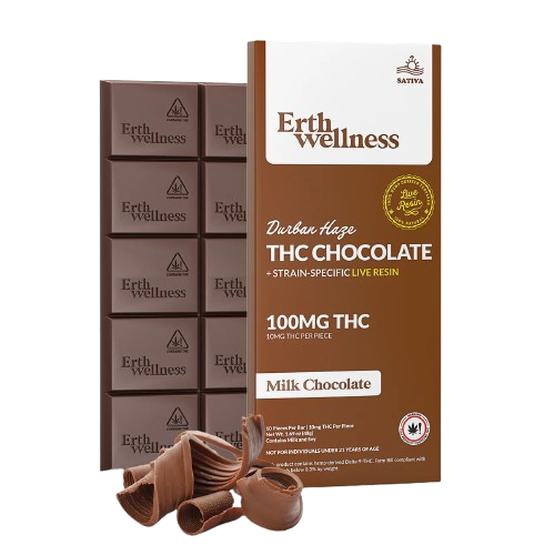 Earth Wellness 100mg Live Resin Chocolate, Option: Durban Haze