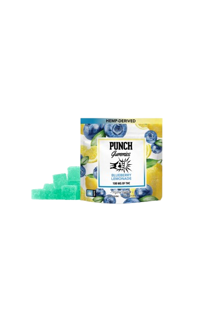 PUNCH 10ct 10mg Gummmies, Option: Blueberry Lemonade