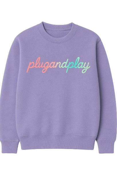 Plug &amp; Play Shirt, Option: Purple w/ Red &amp; Green Lettering