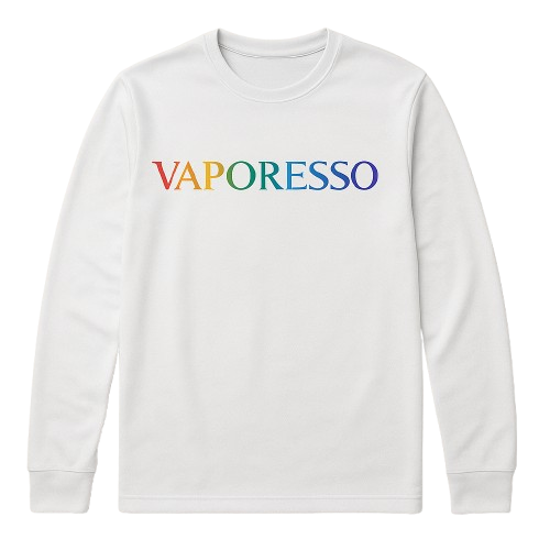 Vaporesso Shirt, Option: White w/ Rainbow Lettering (XL)