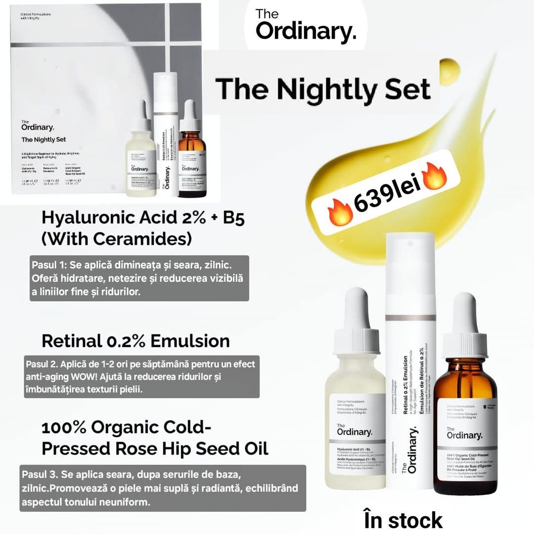 The Ordinary The Nightly Set- Set pentru regenerarea de noapte