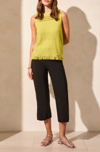 TOP W/ HEM FRINGE