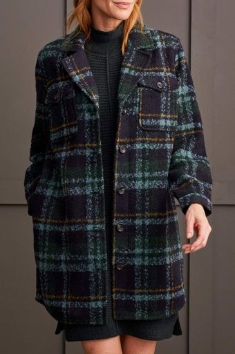 JACKET W/ NOTCH COLLAR-ALPINE GREEN