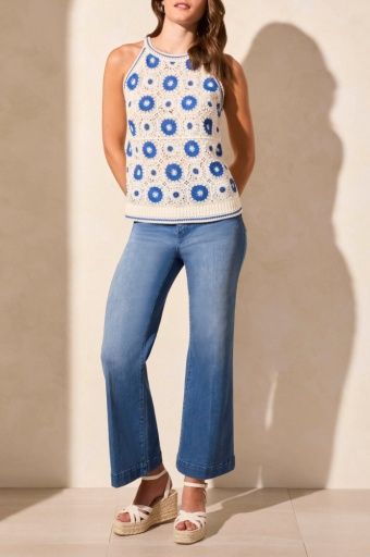 RETRO TANK, Size: M, Colour: CALYPSO BLUE