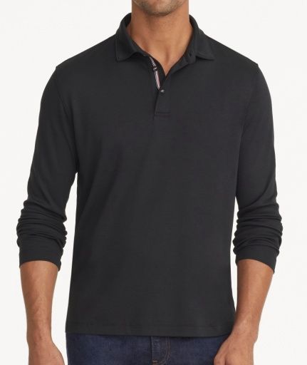DAMASCHINO WRINKLE FREE LS POLO