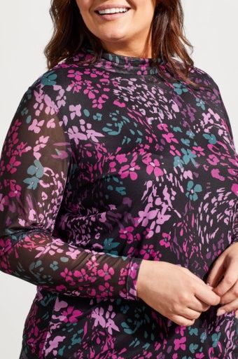 SIZE INCL. TURTLENECK LINED TOP-BRIGHT VIOLET