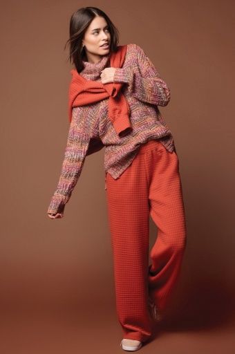 L/S COWL NK SWEATER-GINGER, Size: XXL, Colour: GINGER
