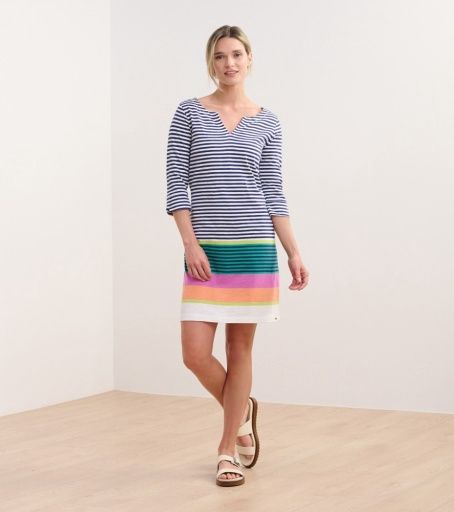 lucy dress - seaside stripes, Size: S, Colour: patriot blue