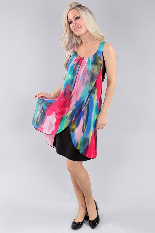Multi Print Dress