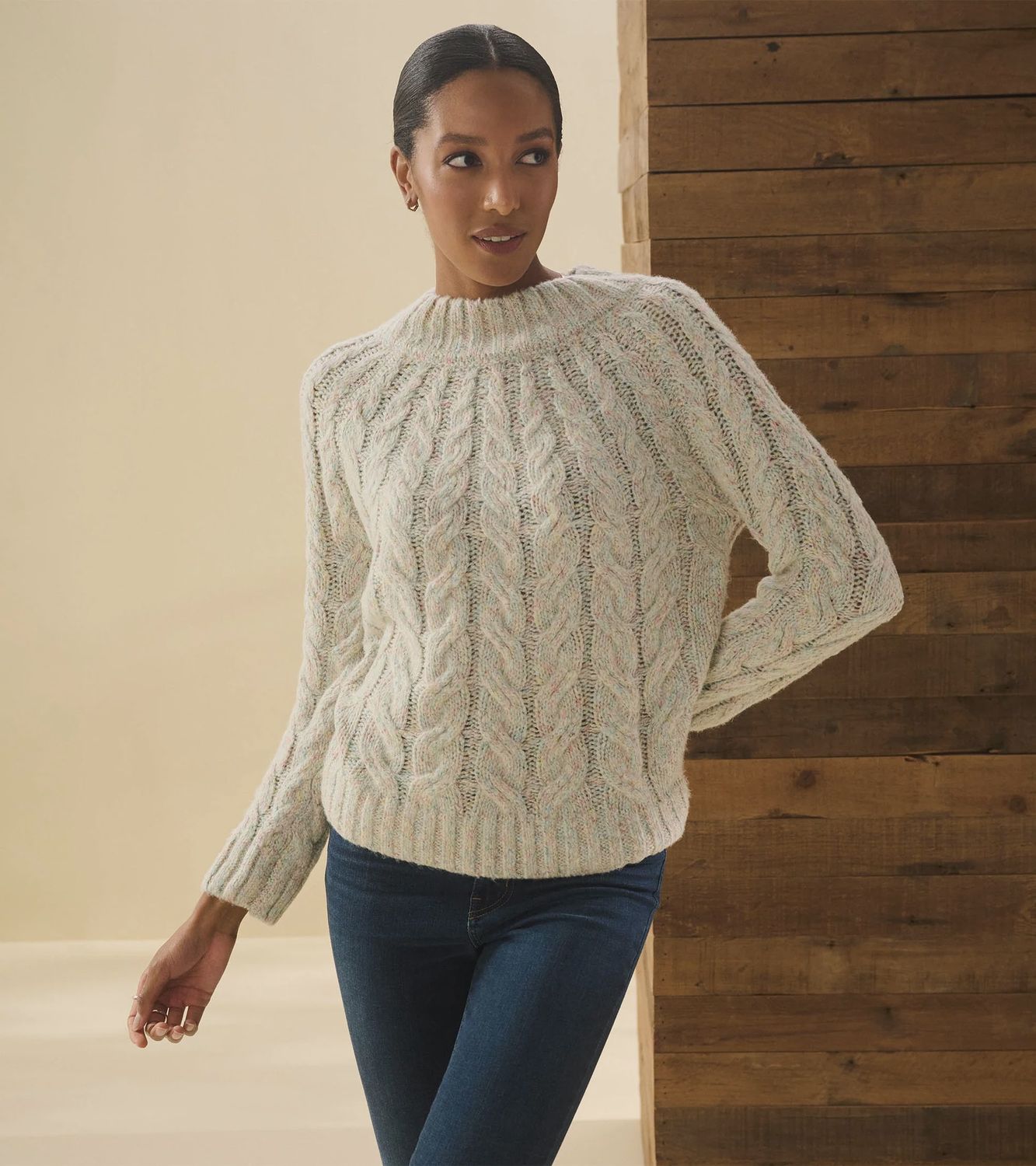 Dylan Cable Knit Sweater