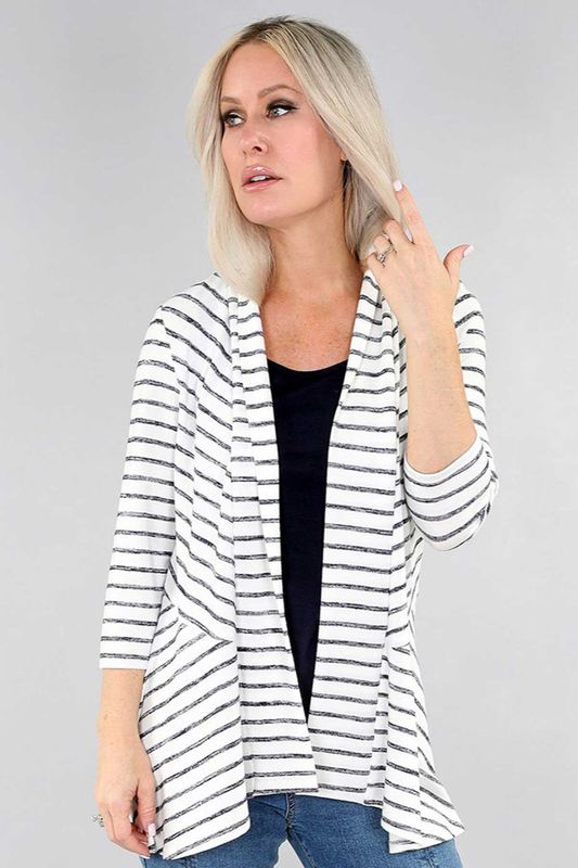 Striped cardigan