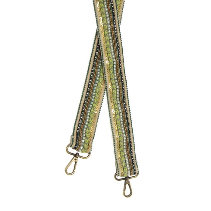 Green Beaded Strap