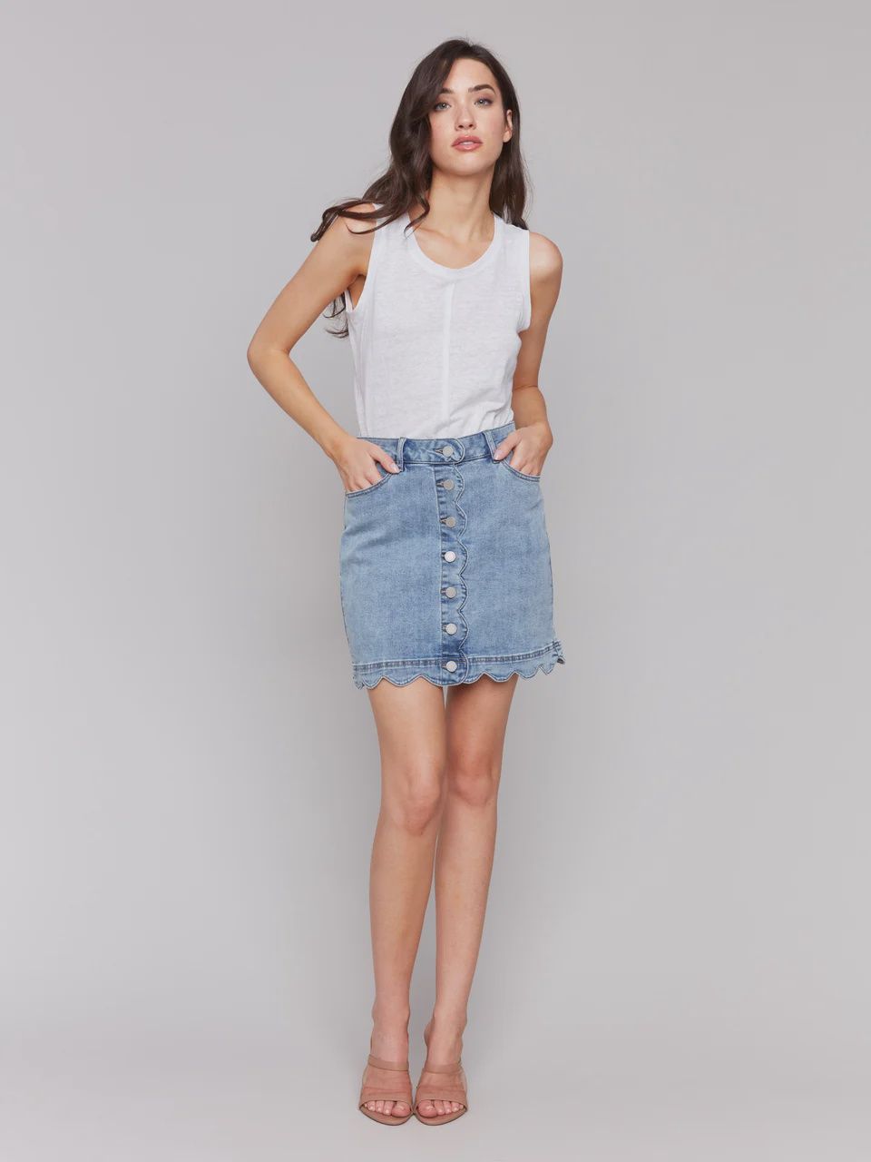 Scalloped Skort