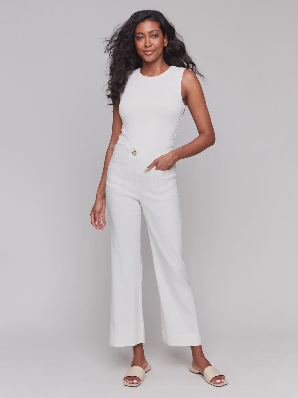 Linen Crop Pant