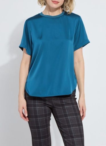 aline crew neck, Colour: irish blue, Size: XS