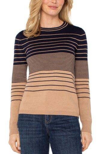 long slv crew neck sweater, Size: S