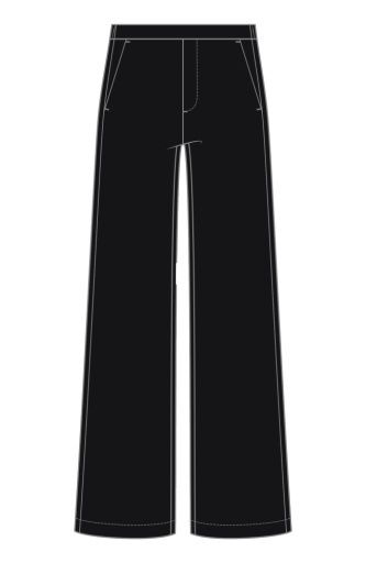 pull on wide leg trouser, Size: S