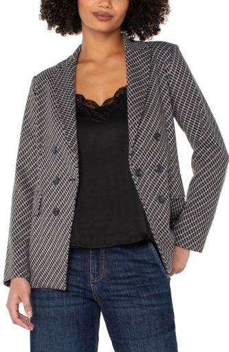 faux double breasted blazer, Size: S