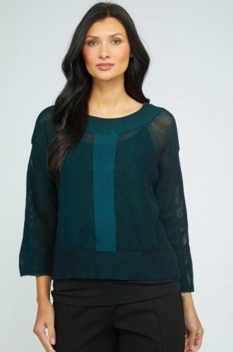 REVERSIBLE MESH GO-TO TOPPER, Size: XS